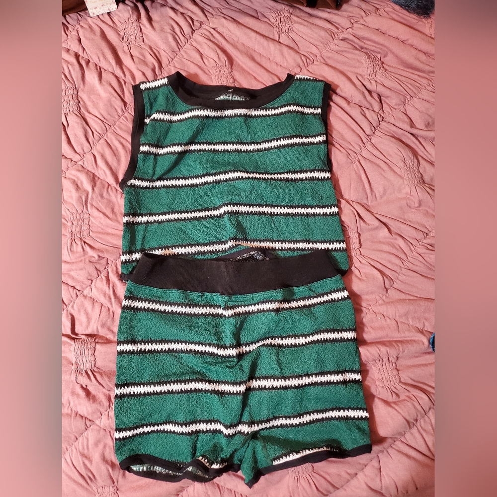 Free People tank/shorts set